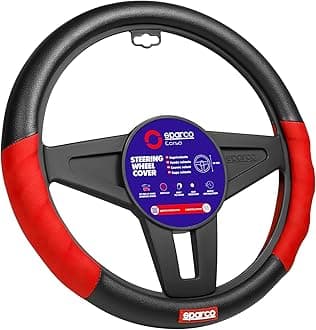 SPARCO SPC1102L Steering Wheel Covers red-Black