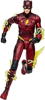 Toys, DC Multiverse 7-inch The Flash Batman Costume Action Figure, Collectible DC The Flash Movie Figure with Unique Collector Character Card – Ages 12+