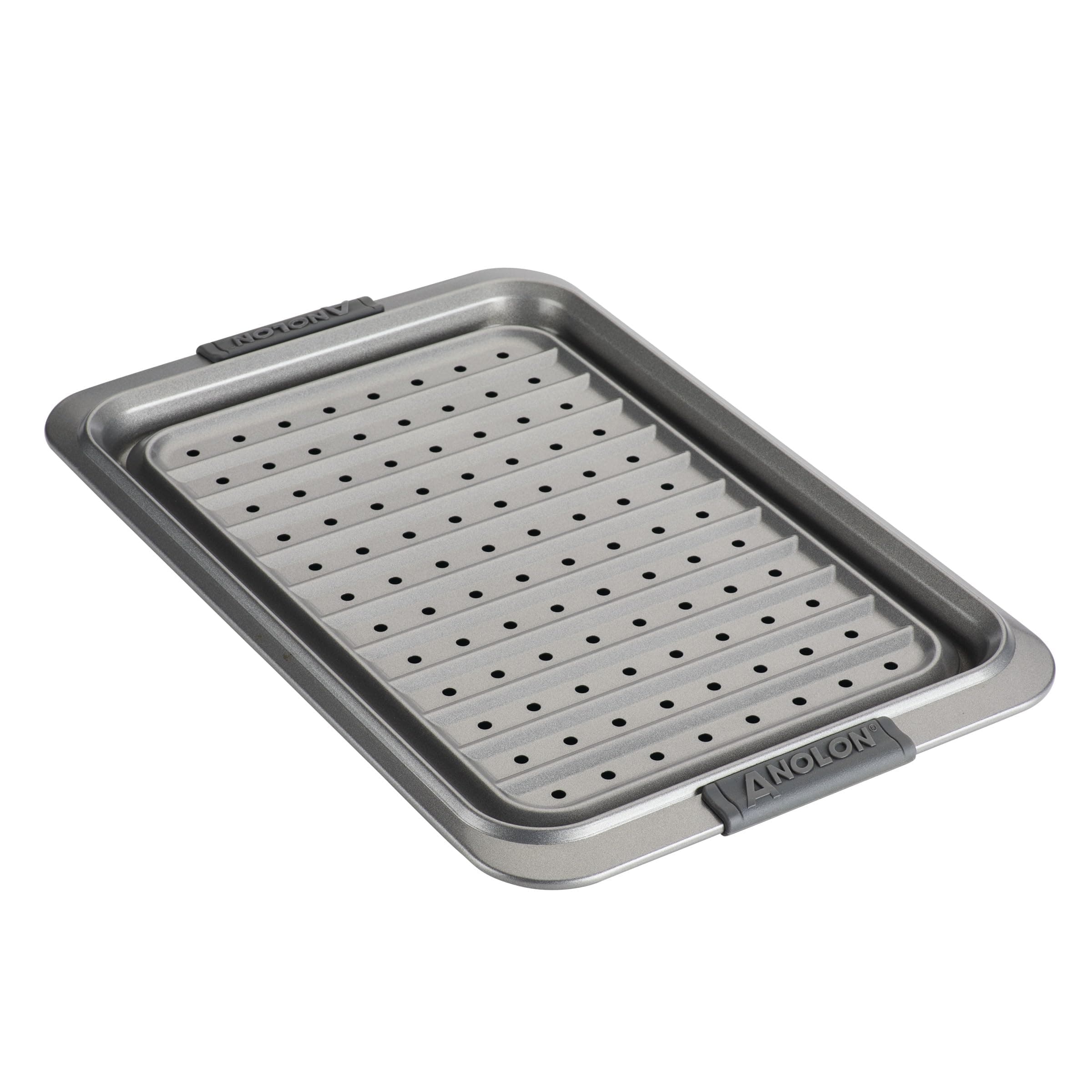 47730 2-Piece Steel Crisper Pan Set Graphite