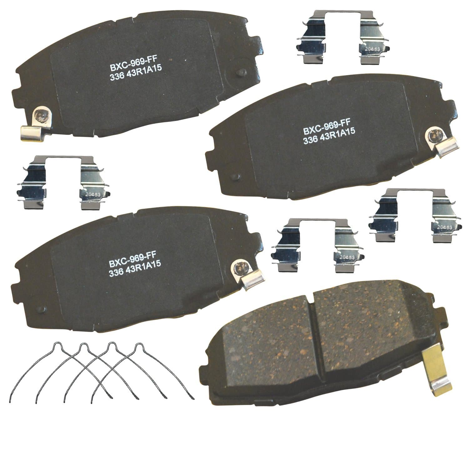 Bendix SBC336 Stop by Bendix Brake Pad, 4 Pack