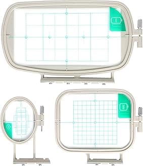 (3in1 Set) - Embroidery Hoops for Brother SE600 PE550D PE535 SE400 PE525 PE540D PE500 SE625 SE425 Innovis Babylock Brother Embroidery Machine Hoop (3in1 Set)