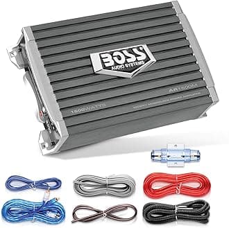 BOSS Audio Boss Audio Systems AR1500MK 1500W Monoblock Amplifier 8 Gauge Amplifier Installation Kit