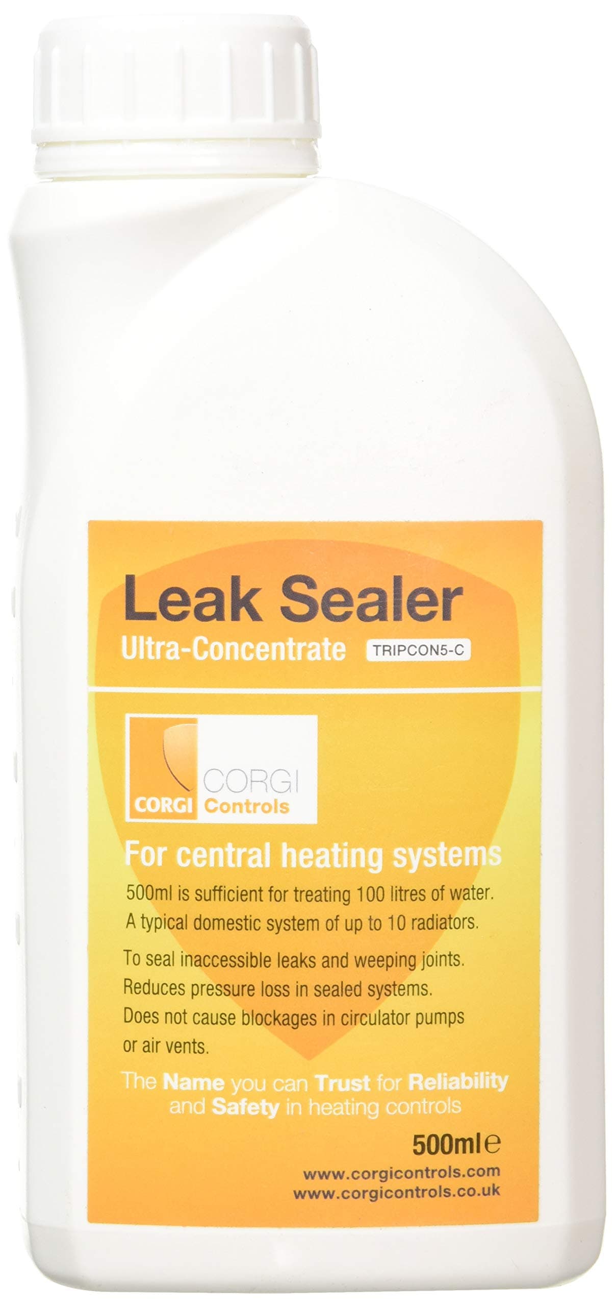 TRIPCON5-C Concentrated Central Heating Leak Sealer - Clear