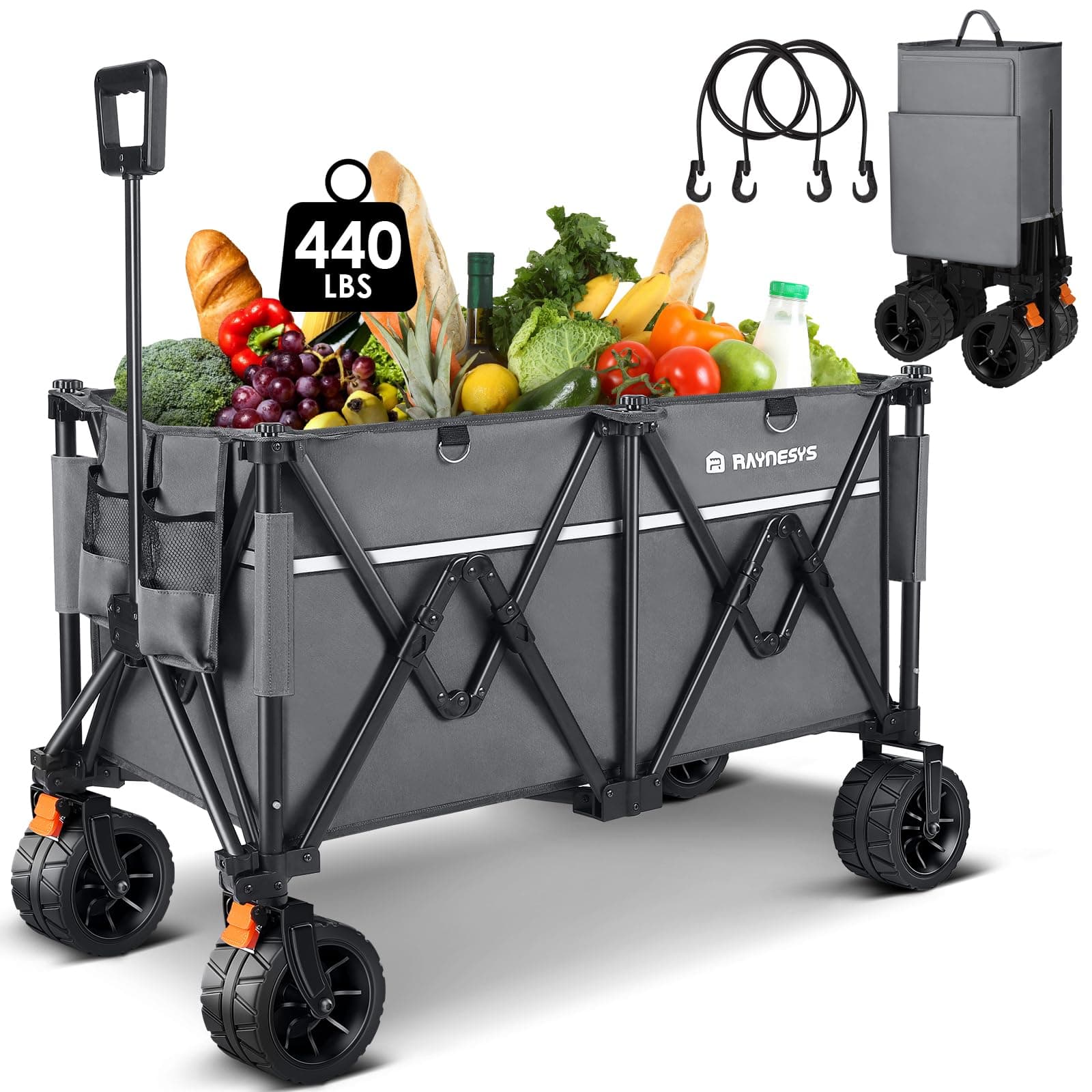 Collapsible Wagon Army Black & Gray