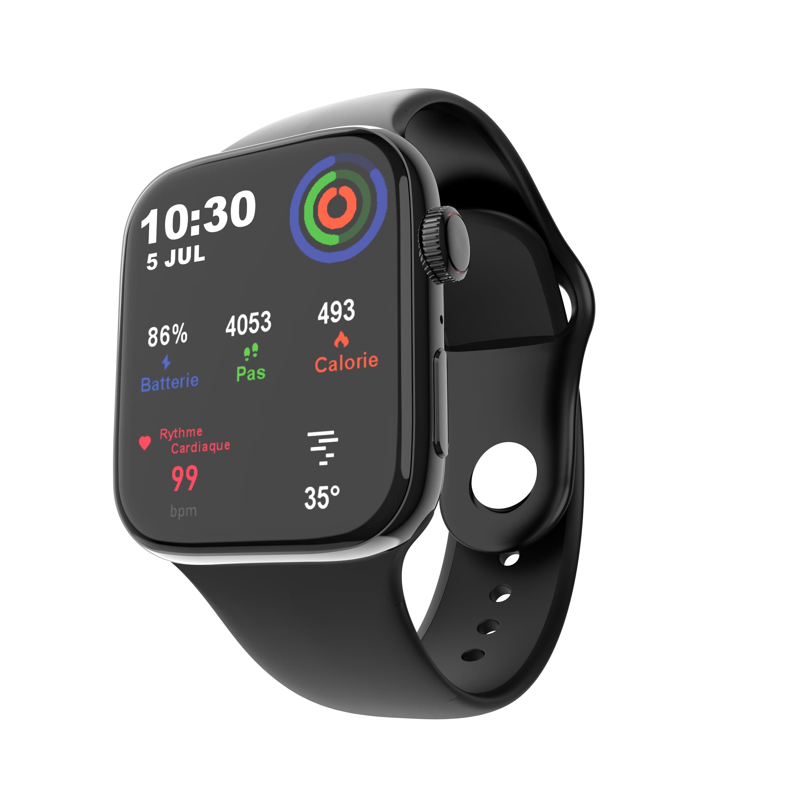 BOSTON LEVIN EON 1.83" Android4.4+ Smartwatch with Voice Control, Bluetooth Calling, Full Screen Touch,TFT, Health Ecosystem, HR & SpO2 Monitoring