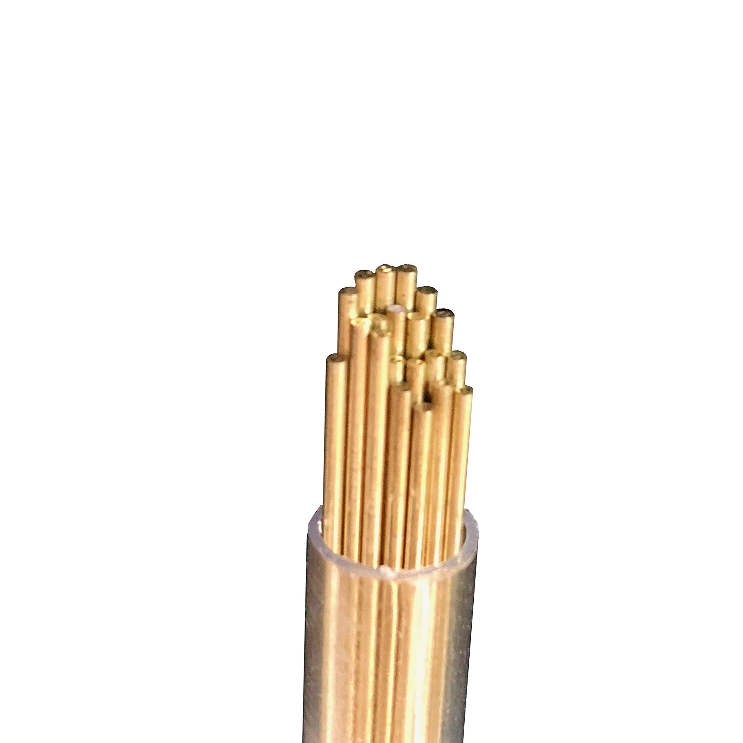 1.0mm Brass Multi Channel EDM Drill Tubes 400mm (20 Pieces)