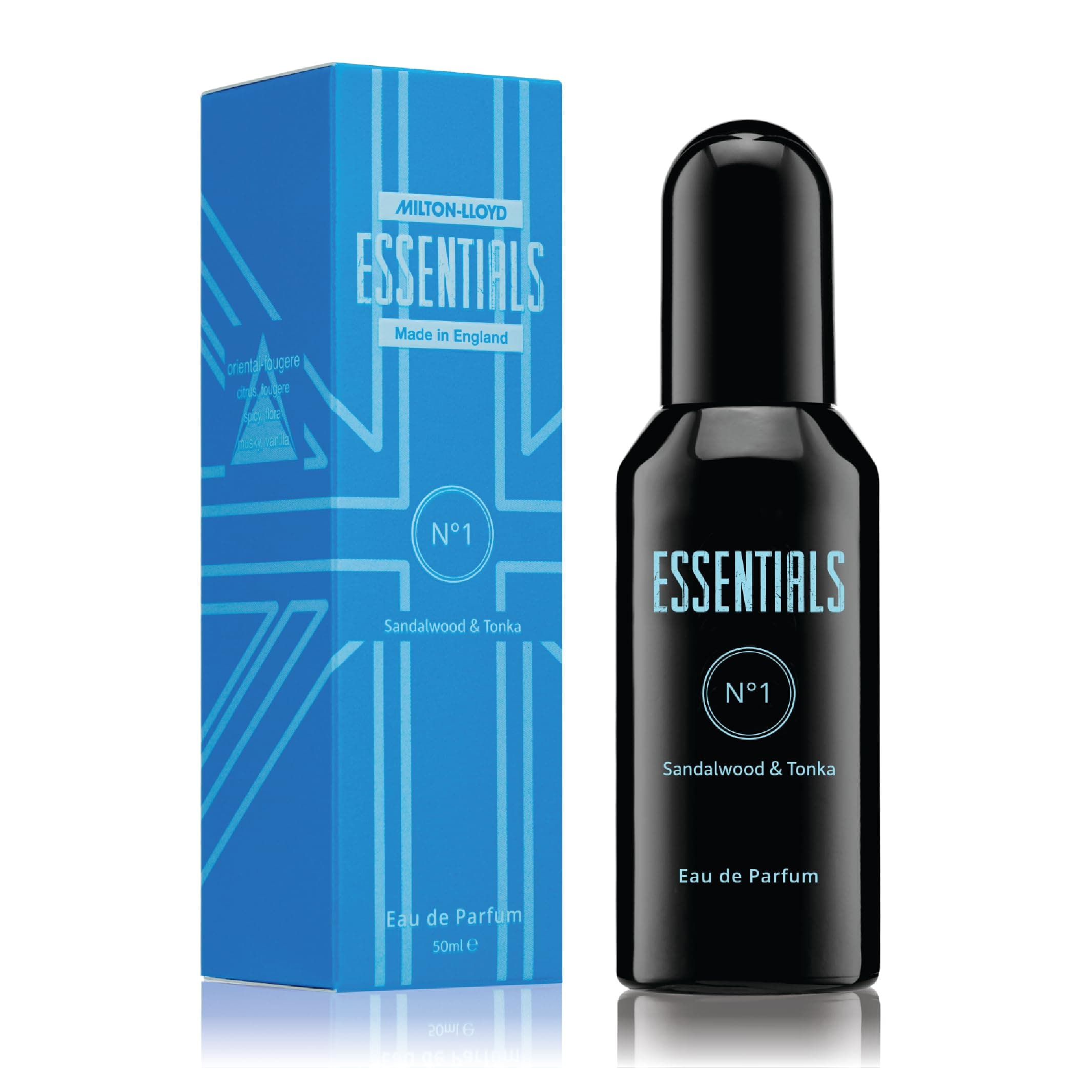 MILTON-LLOYD ESSENTIALS No 1 Perfume for Men. 50ml Eau de Parfum Men, Luxury Fragrance - Mens Aftershave, Long Lasting Fragrance by Milton-Lloyd
