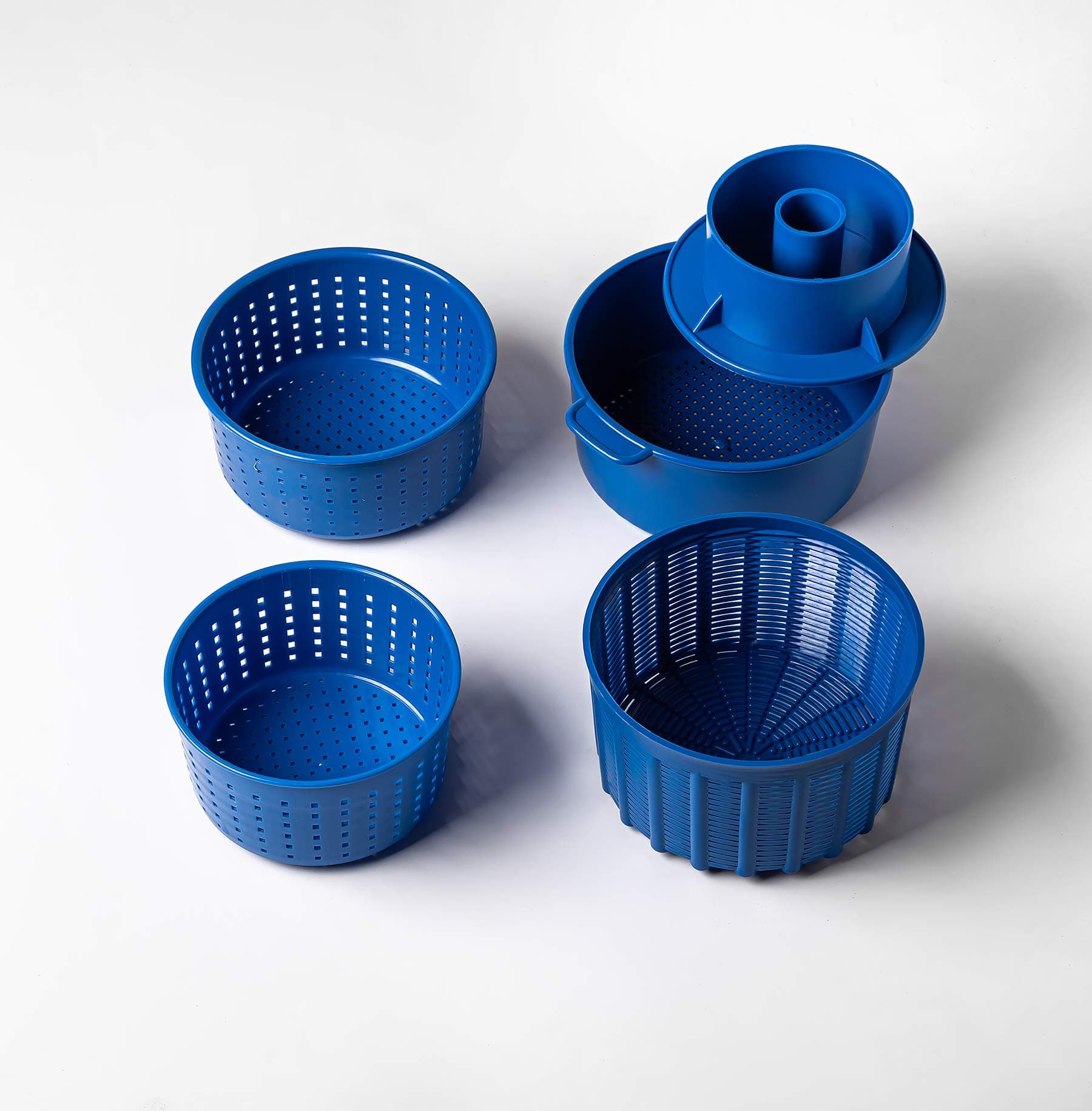 Cheese making Set Cheese molds Hard Semi-hard and Soft cheeses Goat cheese Hard Soft Cheese making rennet Cheese making Kitchen Feta Cheese press Rennet Rennet cheesemaking mold Blue Original HOZPROM