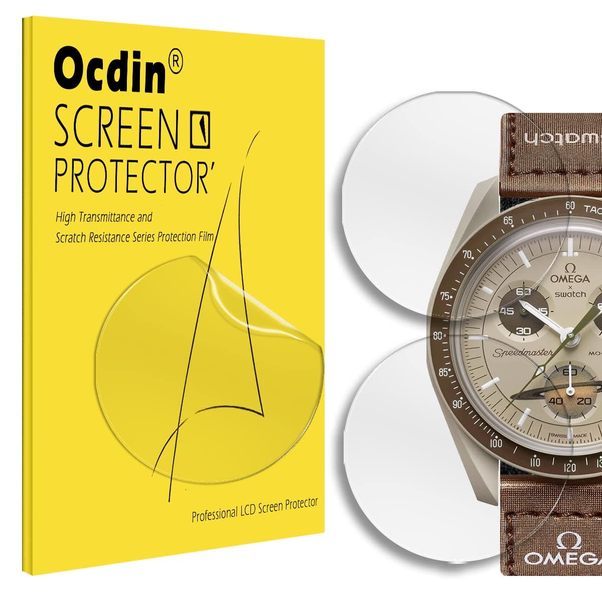 Screen Protector for Omega x Swatch Speedmaster Moonswatch, Hydrogel TPU Soft Film for Acrylic Crystal (5)