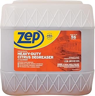 Zep Heavy-Duty Citrus Degreaser Cleaner Concentrate - 3.5 Gallon (1 Unit) ZUCIT3G - Restaurant Grade Degreaser and Cleaner Removes Oil, Grease, Adhesive, and Kitchen Soil on Stovetops, Appliances,