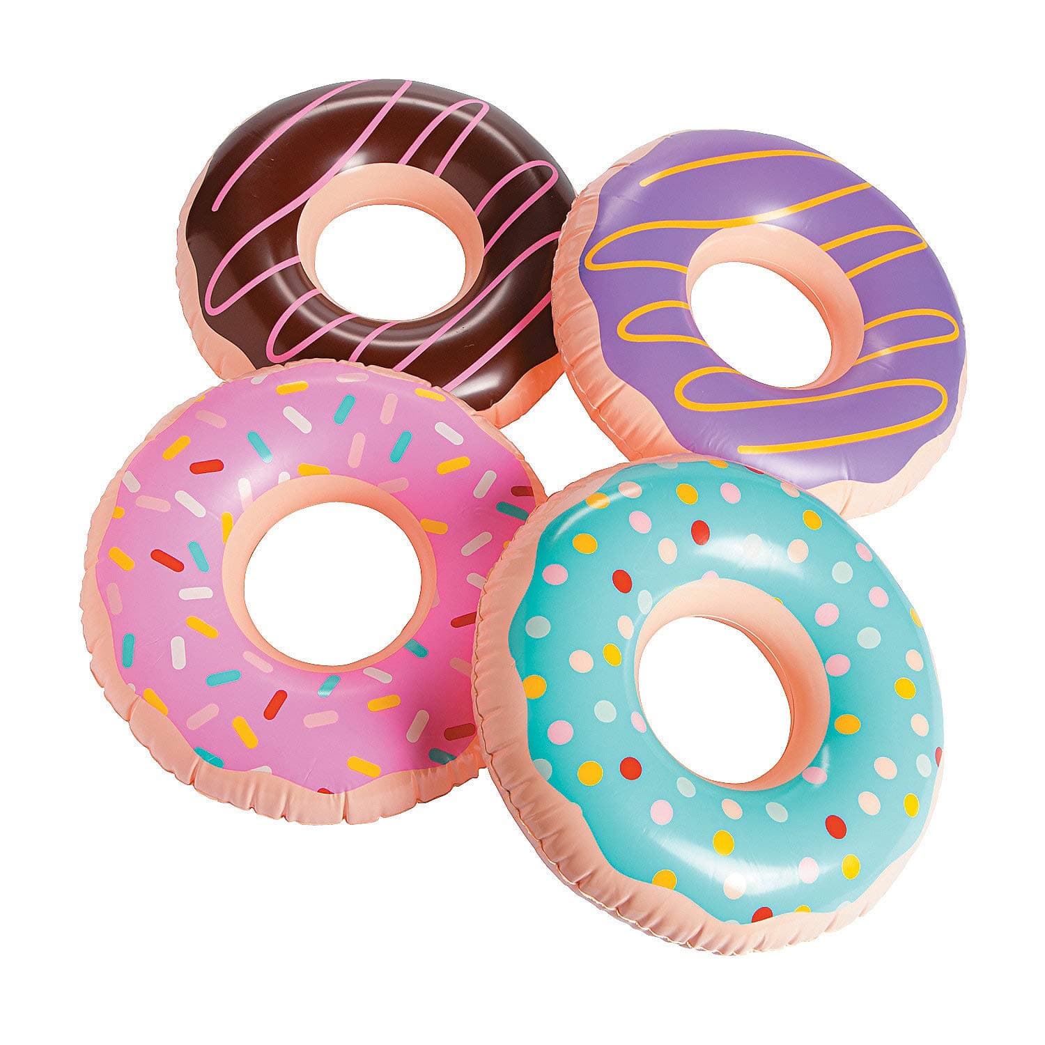 Fun Express Inflatable Donuts Mini for Party Decorations