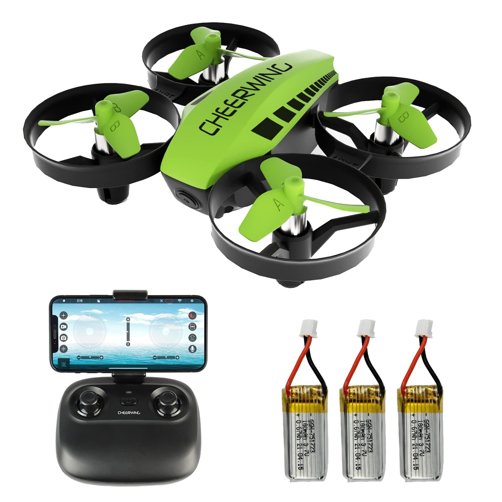 Cheerwing CW10 Mini Drone, WiFi FPV Drone with Camera, RC Drone Toy with Auto Hovering, Voice Control