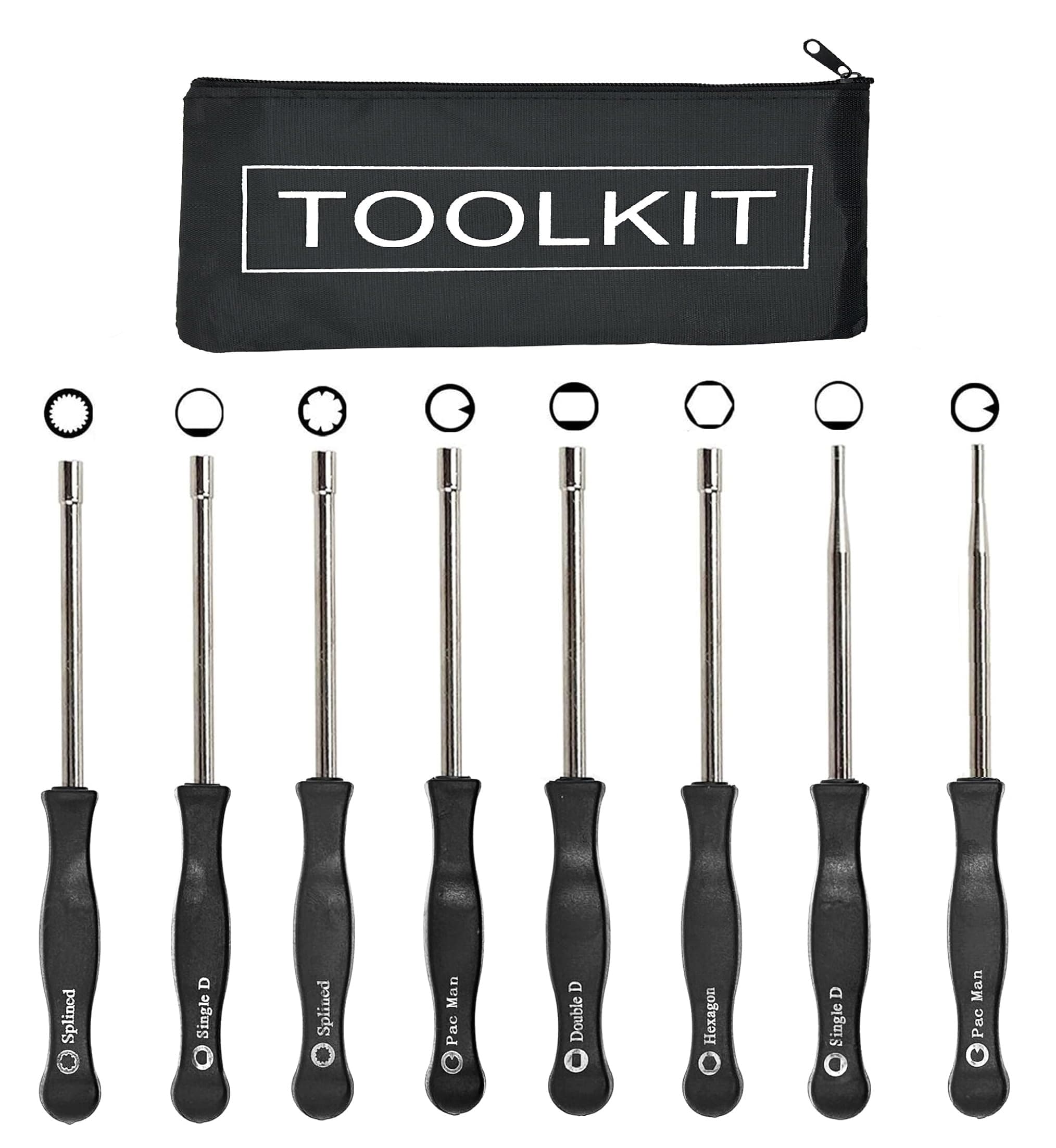 Carburetor Adjustment Tool Kit for Common 2 Cycle Carburator Engine - Carburetor Adjustment Tool Set Carburetor Tune up Adjusting Tool (8pcs)