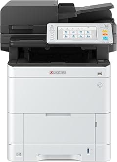 ECOSYS MA3500cifx All-in-One Color Laser Printer (Print/Copy/Scan/Fax), 37 ppm, 1200 dpi, Gigabit Ethernet & HyPAS Capable, 7 inch Touchscreen Panel, Dual Scan Document Processor