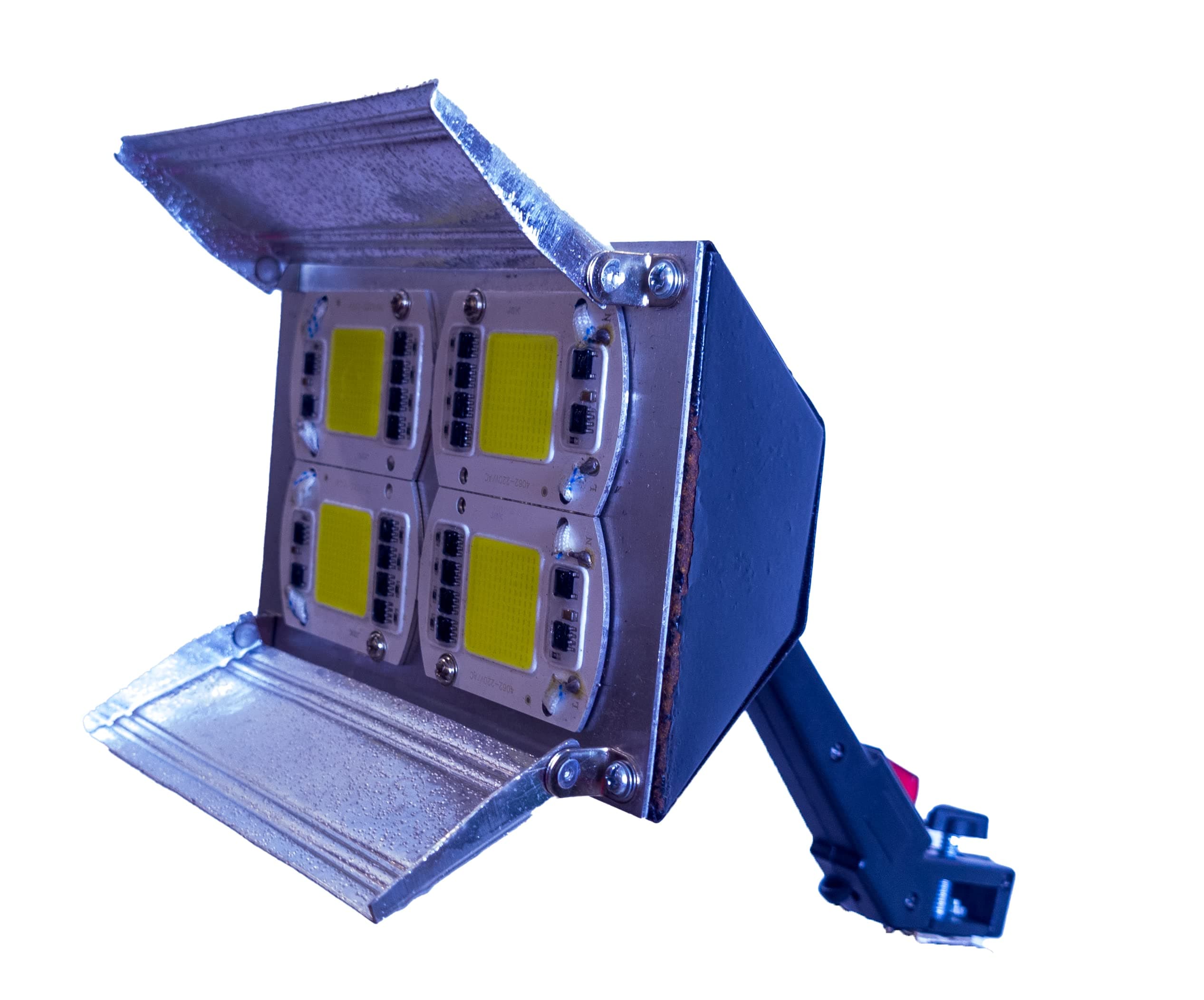 All New B4 LED 4 Panel 200Watt (4 x 50Watt) Sun Gun fVideo Light for White Soft Contineous Video Photography Lighting with CRI 90+