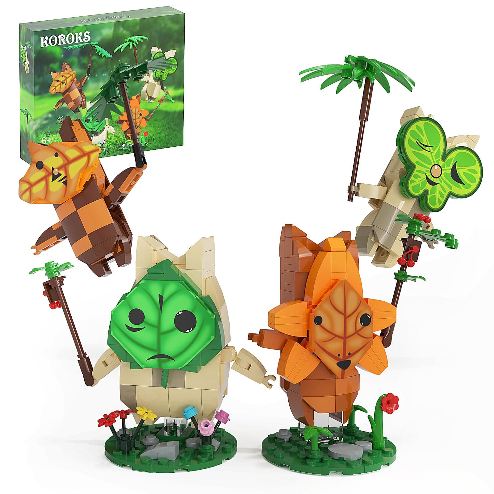Korok Building Set, Yahaha! Cute Game Merch Action Figures, Great Toys Gifts for Fans Kids Adults (521 Pieces)