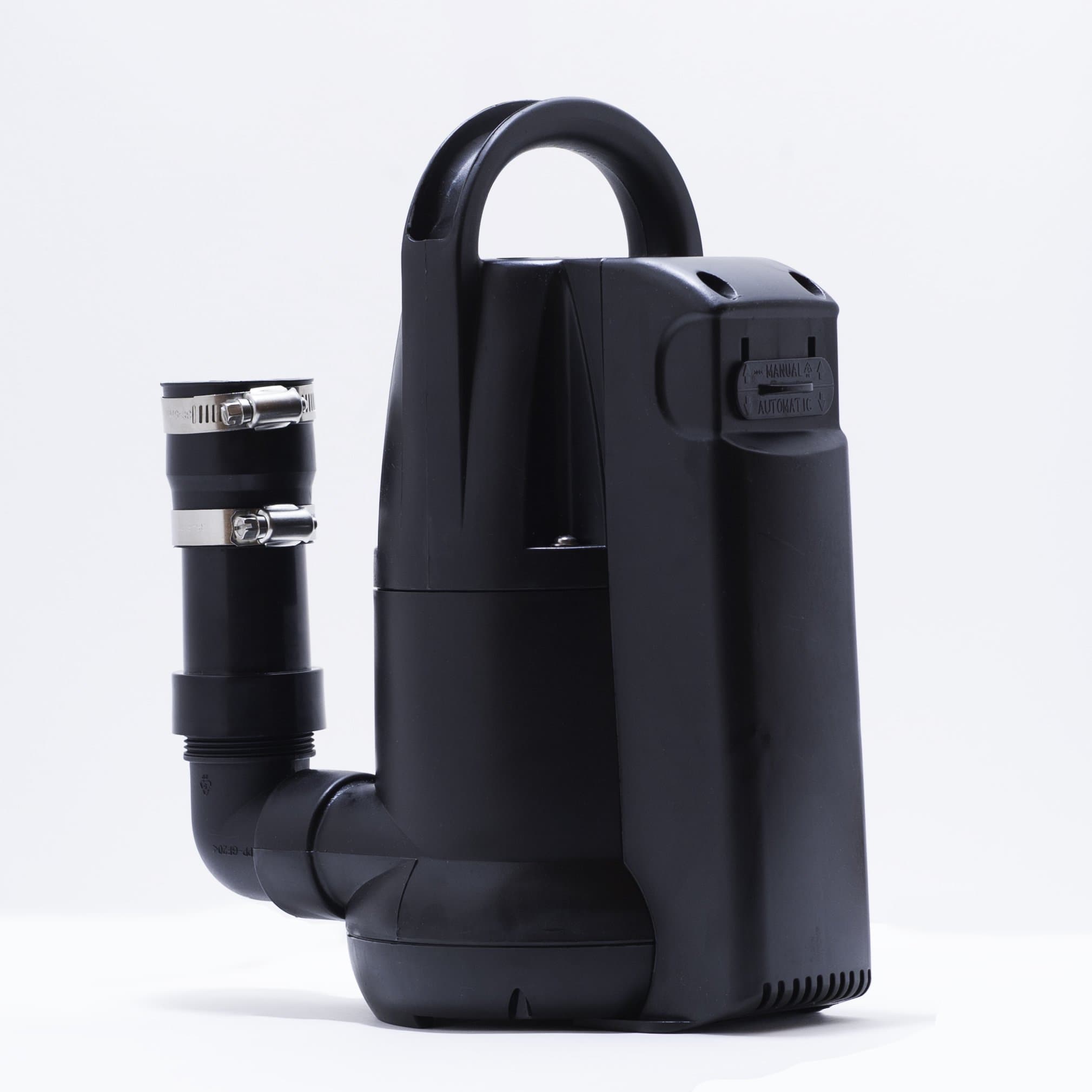 1/2 HP Thermoplastic Submersible Sump Pump with Inline Float and Check Valve