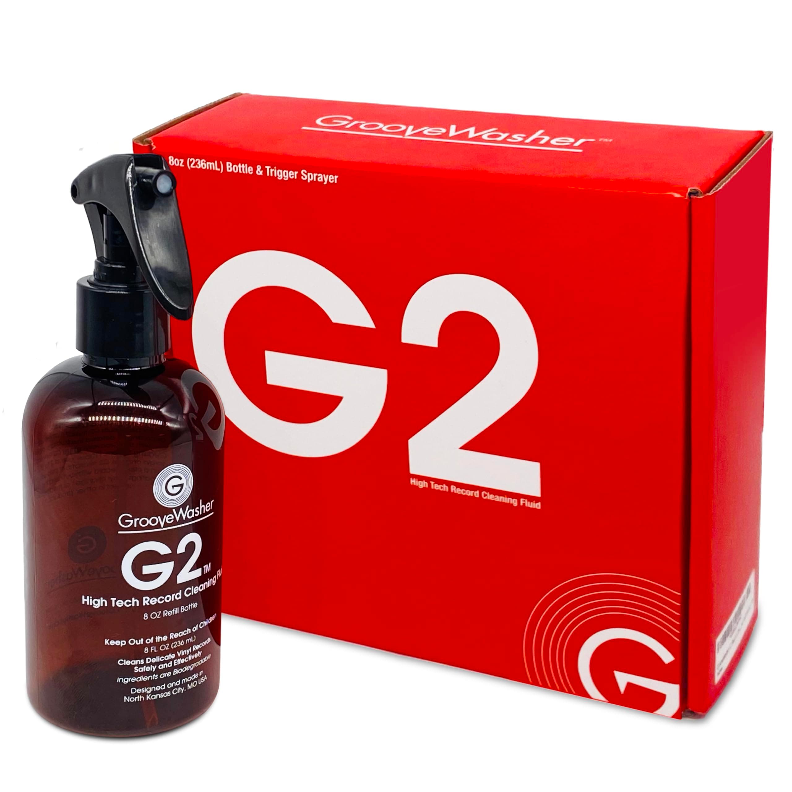 G2 Record Cleaning Fluid Refill for Spray Bottle, 8 fl oz