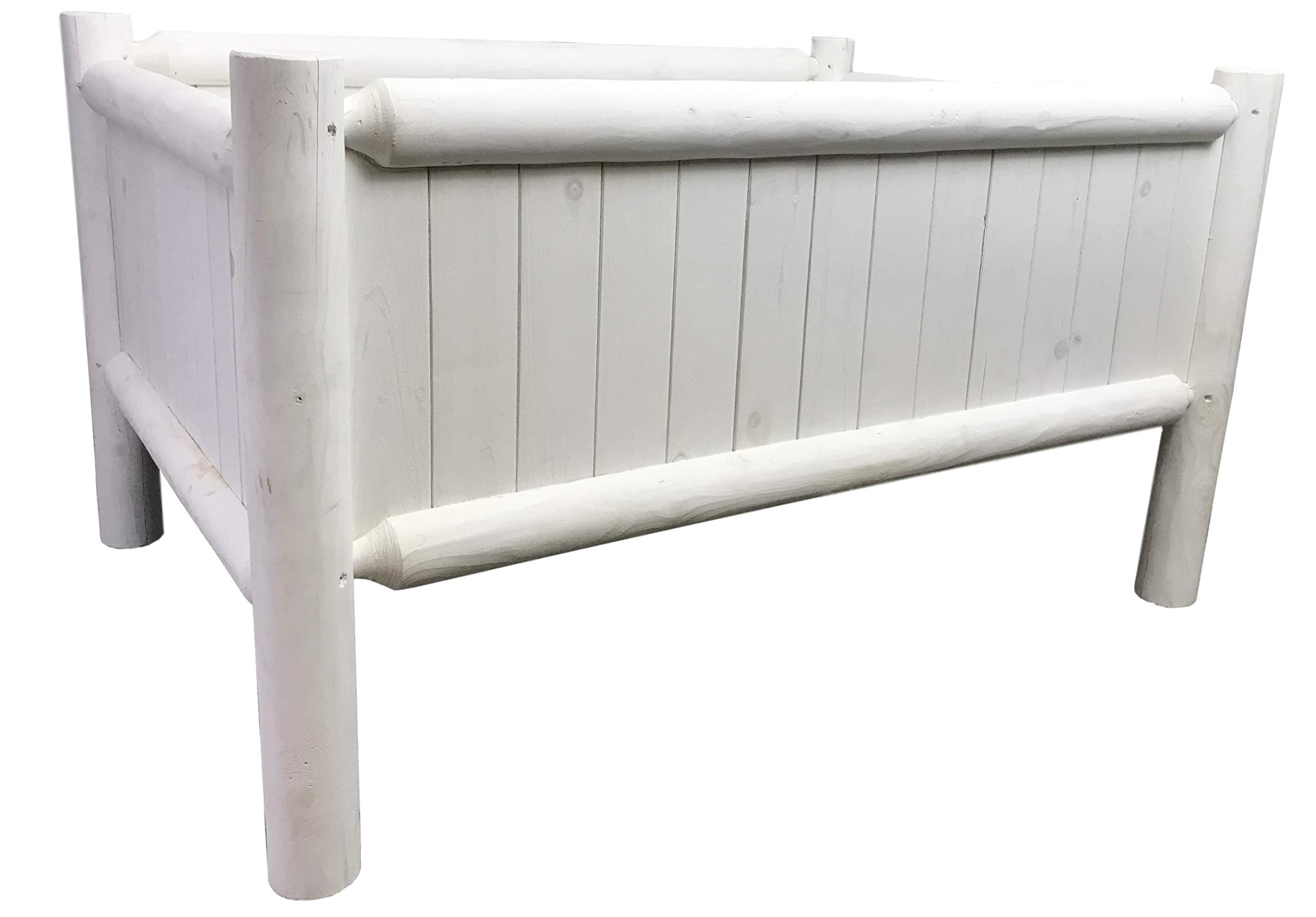 Boldly Growing Raised Planter Box - Elevated Kit to Grow - Short (White)