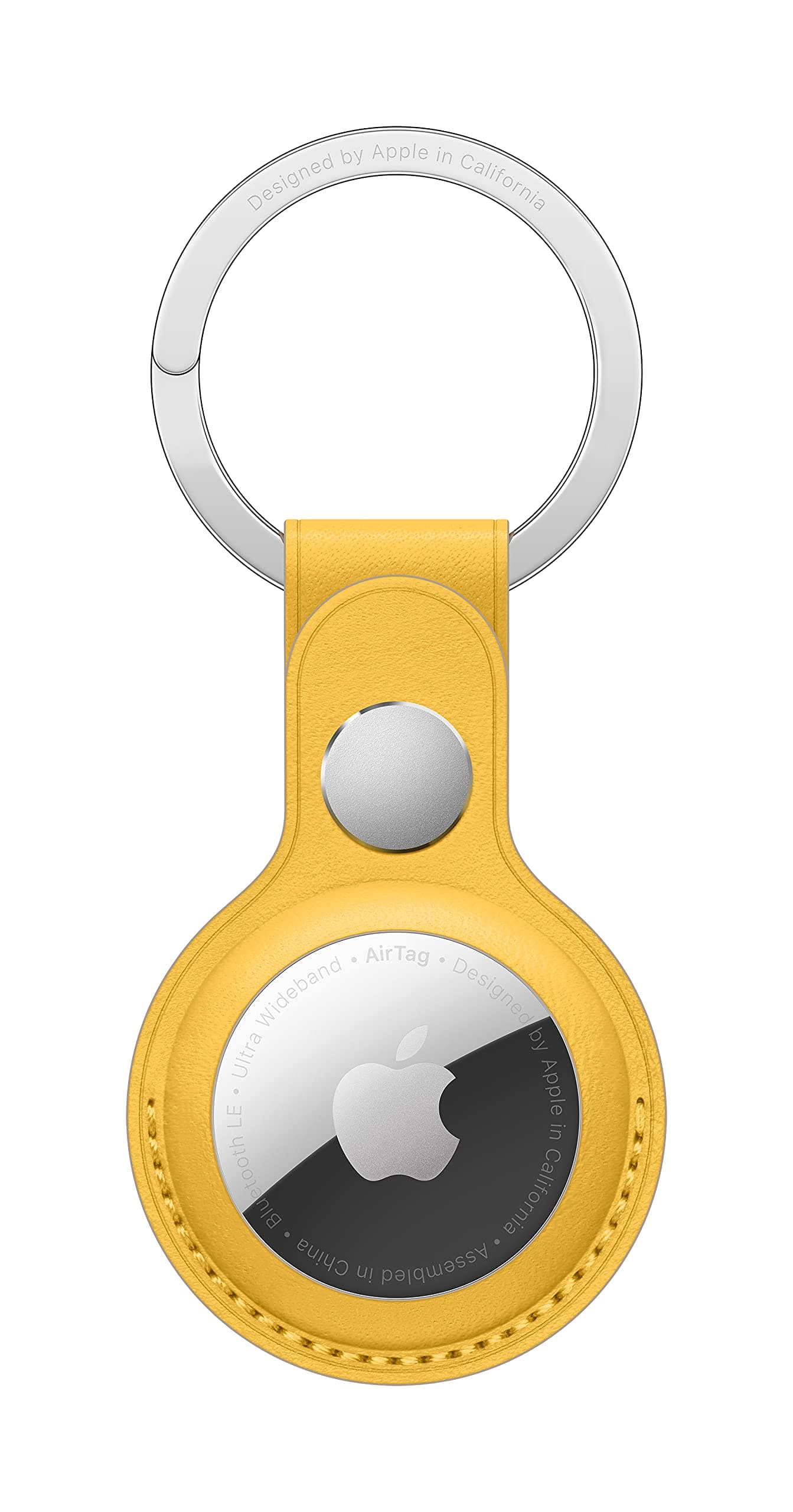 Apple AirTag Leather Key Ring - Meyer Lemon