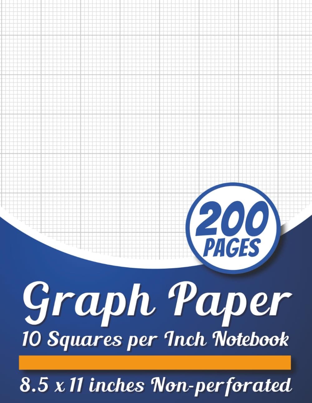 Graph Paper 10 Squares Per Inch Notebook: 10 Lines Per Inch, 8.5 X 11, Quad Ruled Grid Paper Composition Notebook For College, School, Engineering, Cross Stitch