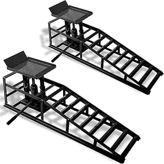 Heavy Duty Car Ramps,5T Auto Car Truck Service Ramps Lifts, Garage Car Lift Hydraulic Ramps,Automotive Hydraulic Lift Repair Frame Lift(2 Pack) (B-680)