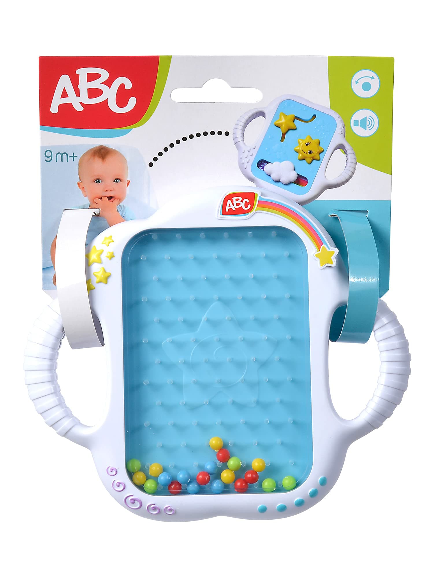 Simba ABC 104010008 Rainmaker Board with Movable Sun, Cloud, Star, 14 cm, from 6 Months