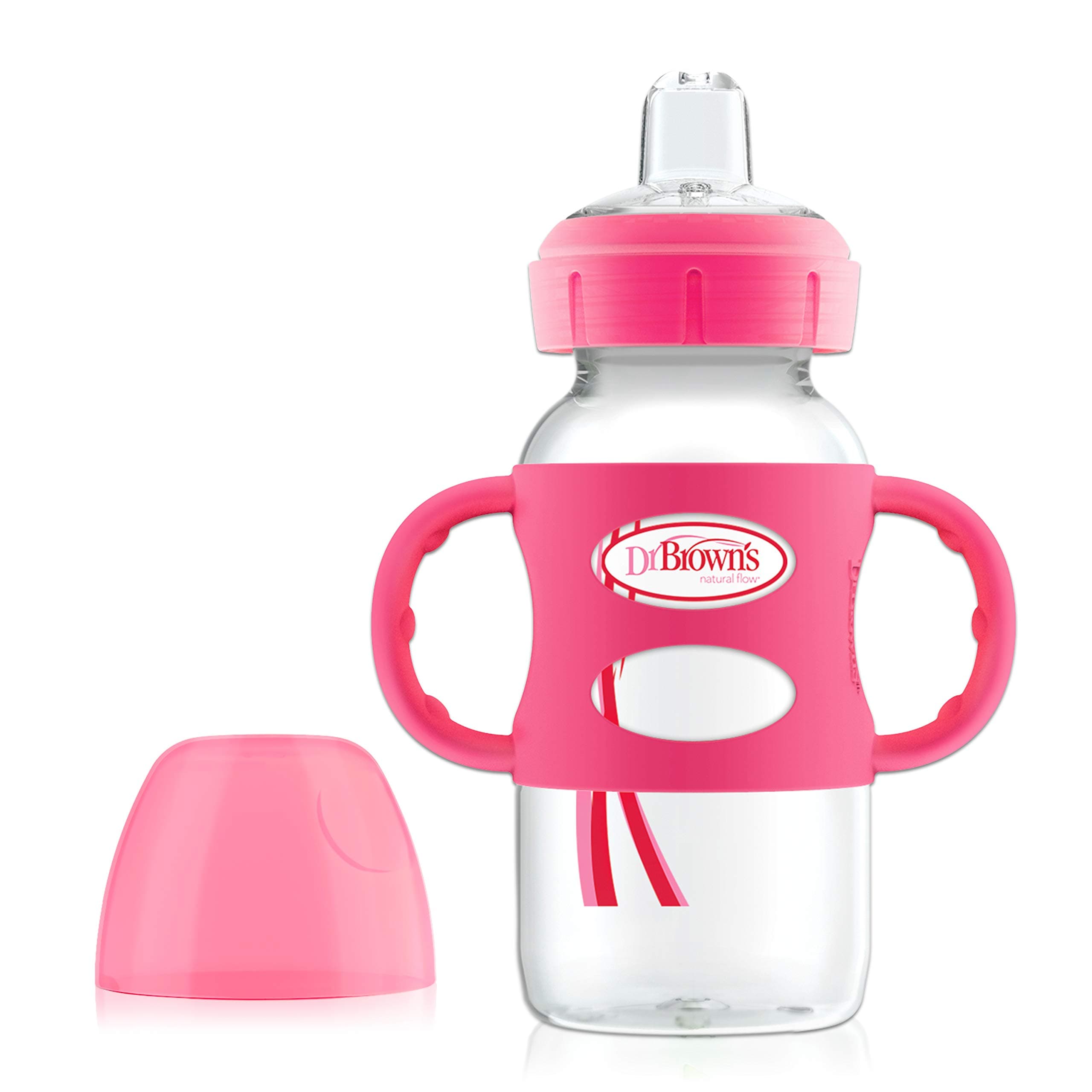 Dr. Brown 270ml Wn Sippy Bottle, Pink