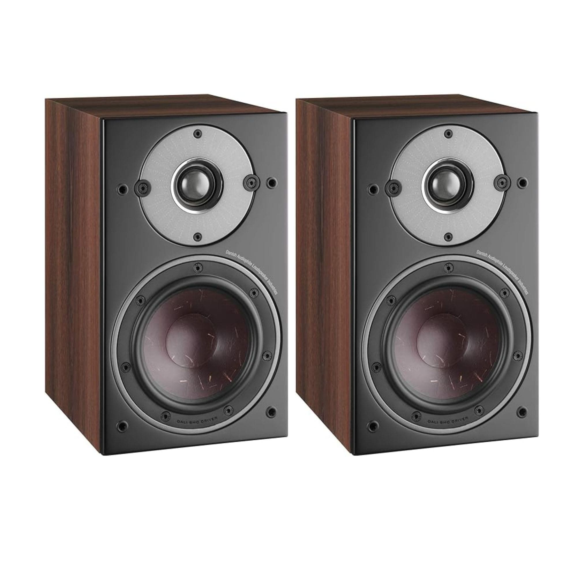 Oberon 1 Bookshelf Speaker Pair Dark Walnut