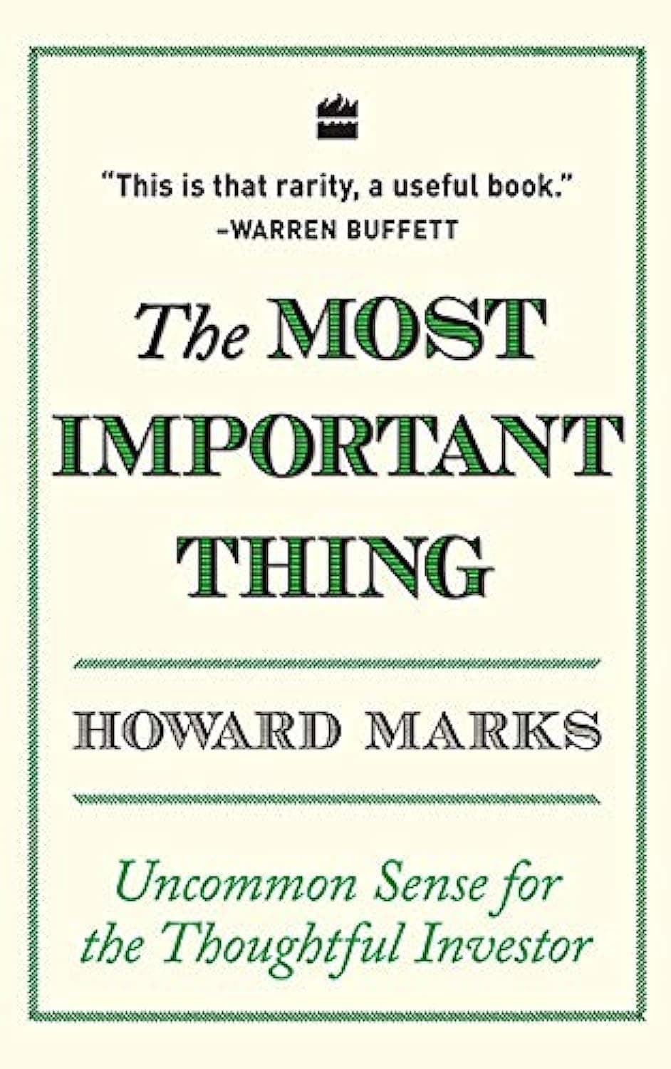 HarperCollins The most important thing