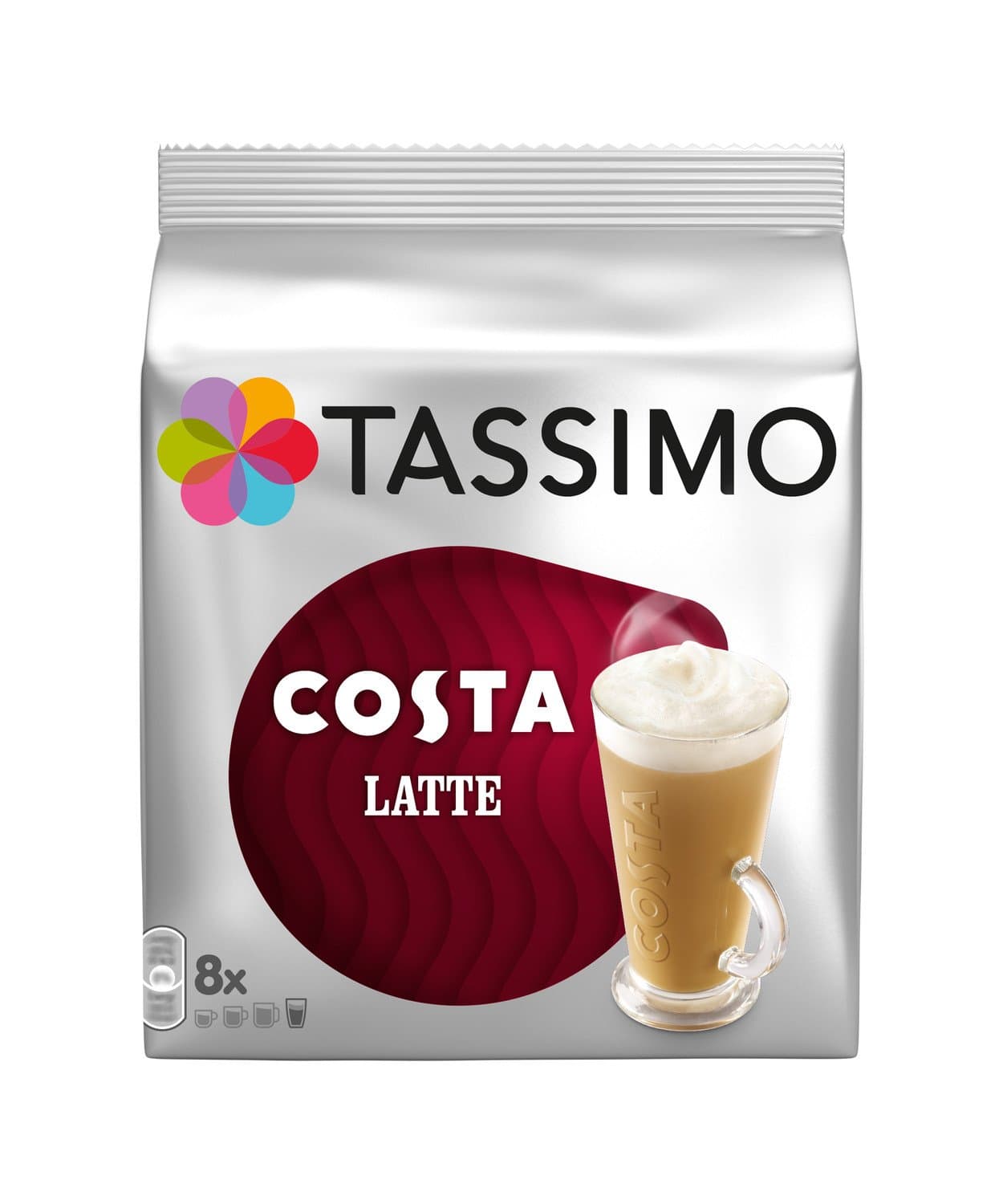 Tassimo Costa Latte 2 pack (32 Discs 16 Servings in Total)
