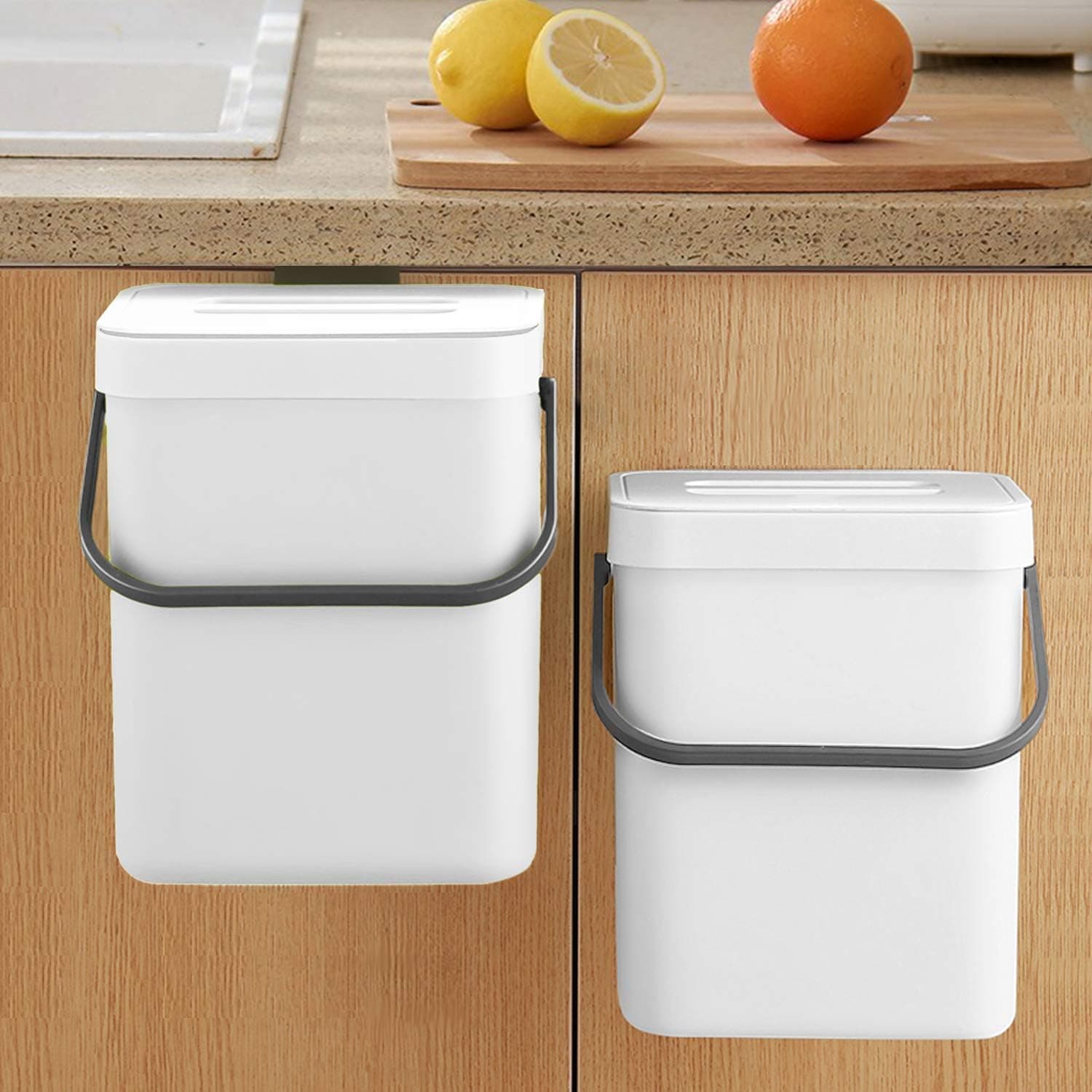 5L Trash Can-White