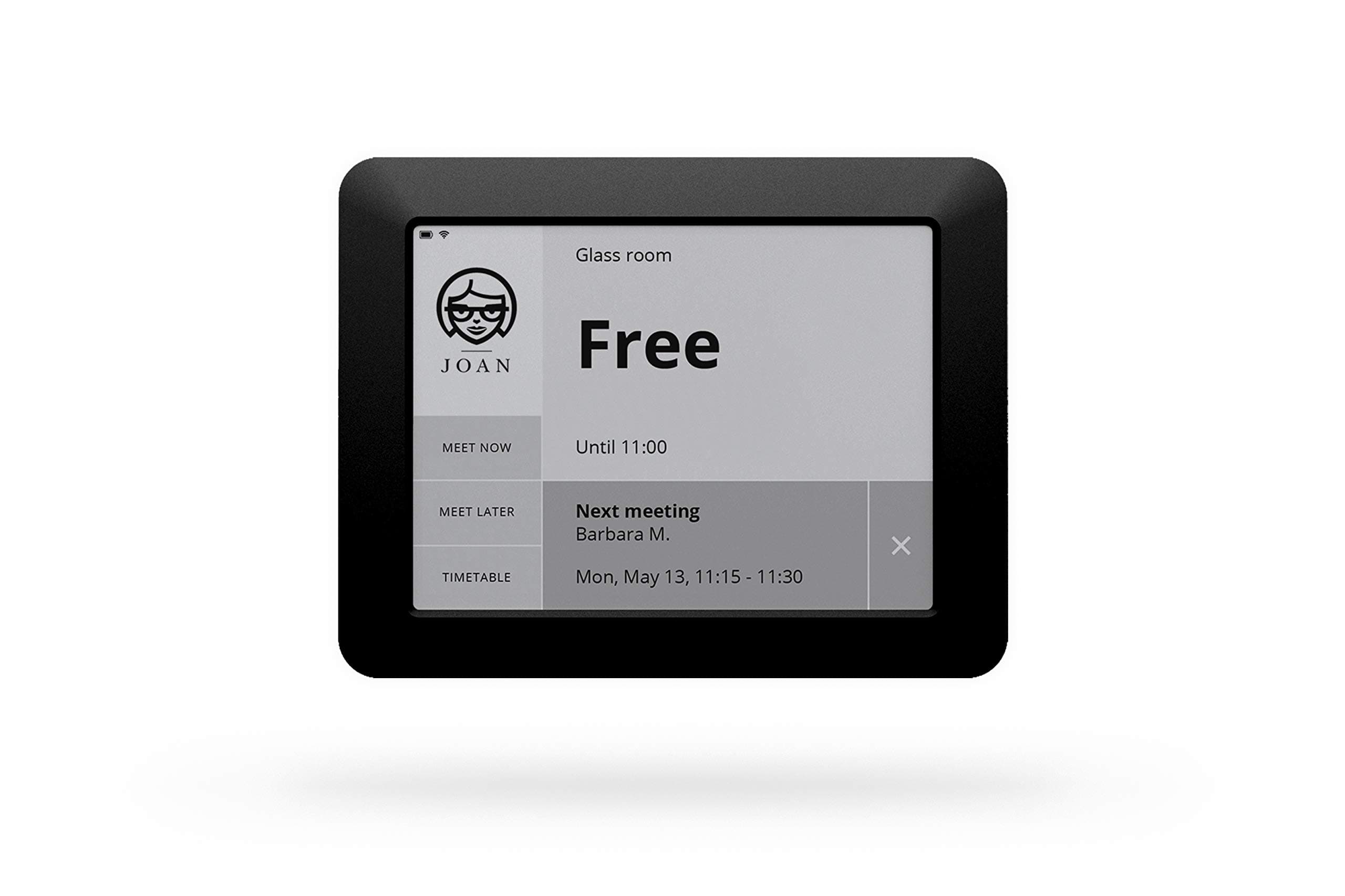 JOAN Executive Wireless Conference Room Scheduler, Black
