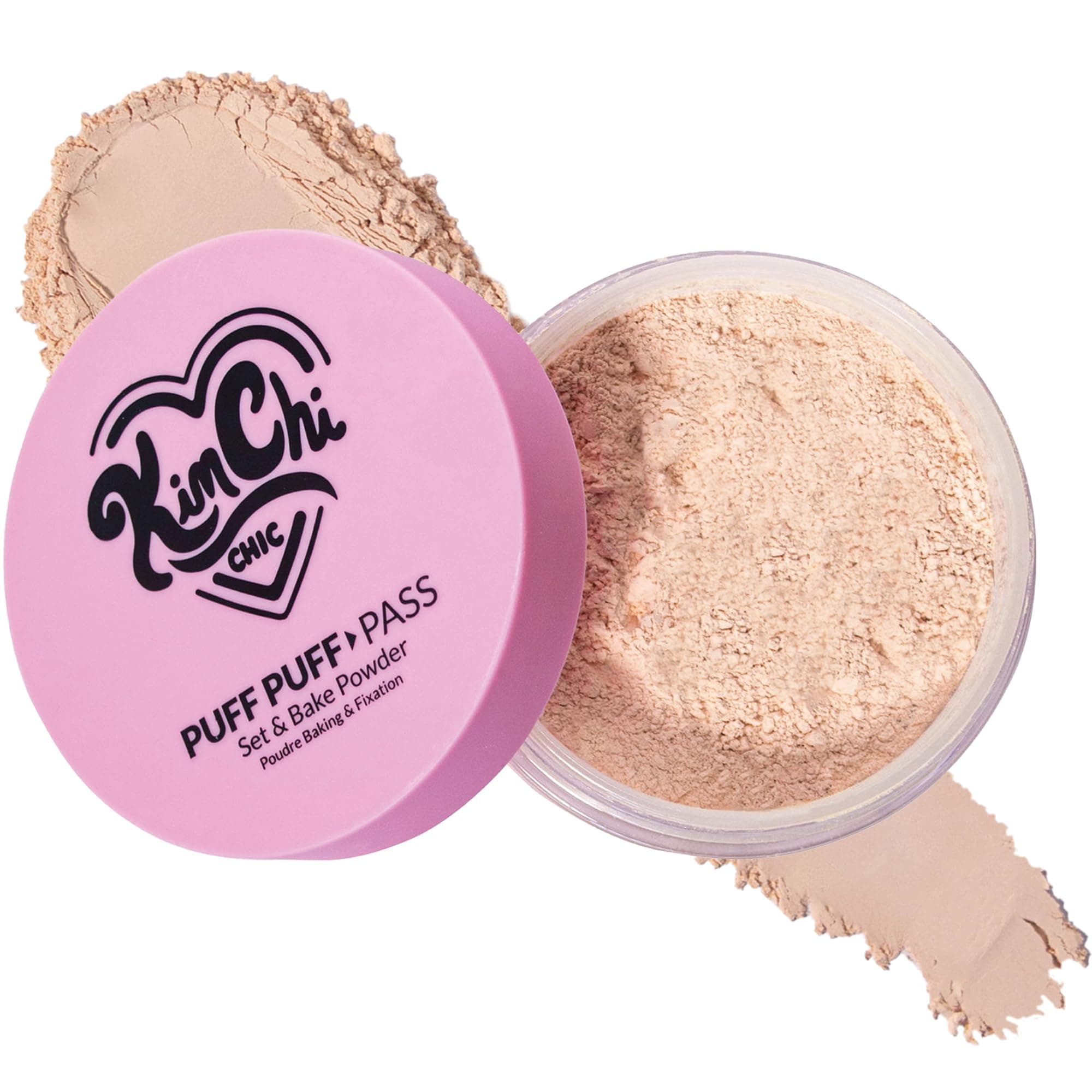 Beauty Puff Puff Pass Set & Bake Powder - Translucent