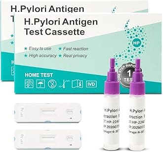 H. Pylori Helicobacter Pylori Stool 2Test Kit, 10-15 Minutes, Highly Accurate, Easy to Use，Home Testing, No Lab Visit Required