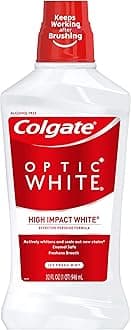 Colgate Optic White Whitening Mouthwash, Fresh Mint - 946mL, 32 Fluid Ounces