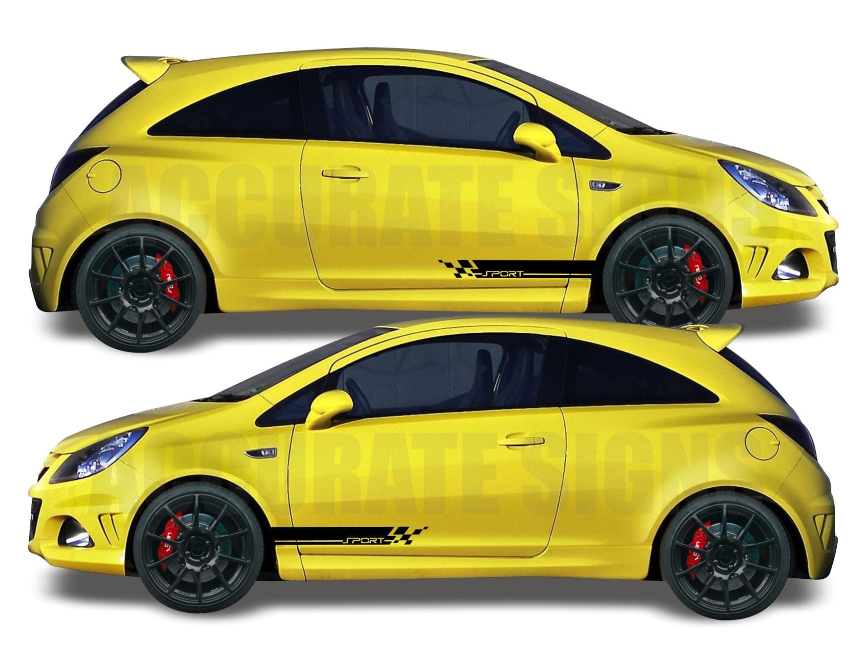 Stickers for Corsa side stripes Graphics Vinyl Decals