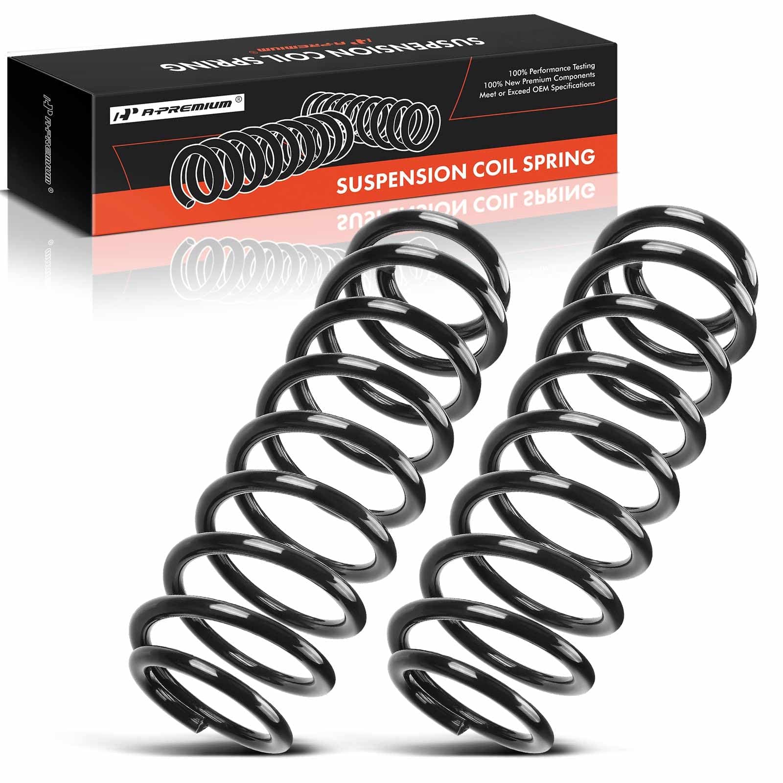 2Pcs Rear Suspension Coil Spring Set Compatible with Ford Mustang 2011 2012 2013 2014 3.7L 5.0L, Driver and Passenger Side