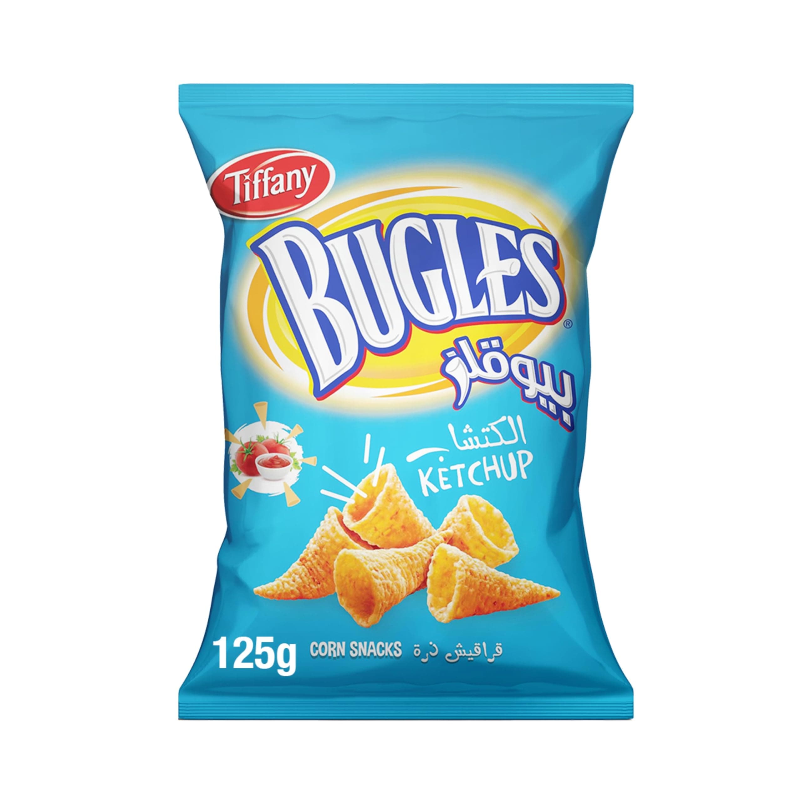 Tiffany Bugles Ketchup Flavoured Corn Snacks 125g