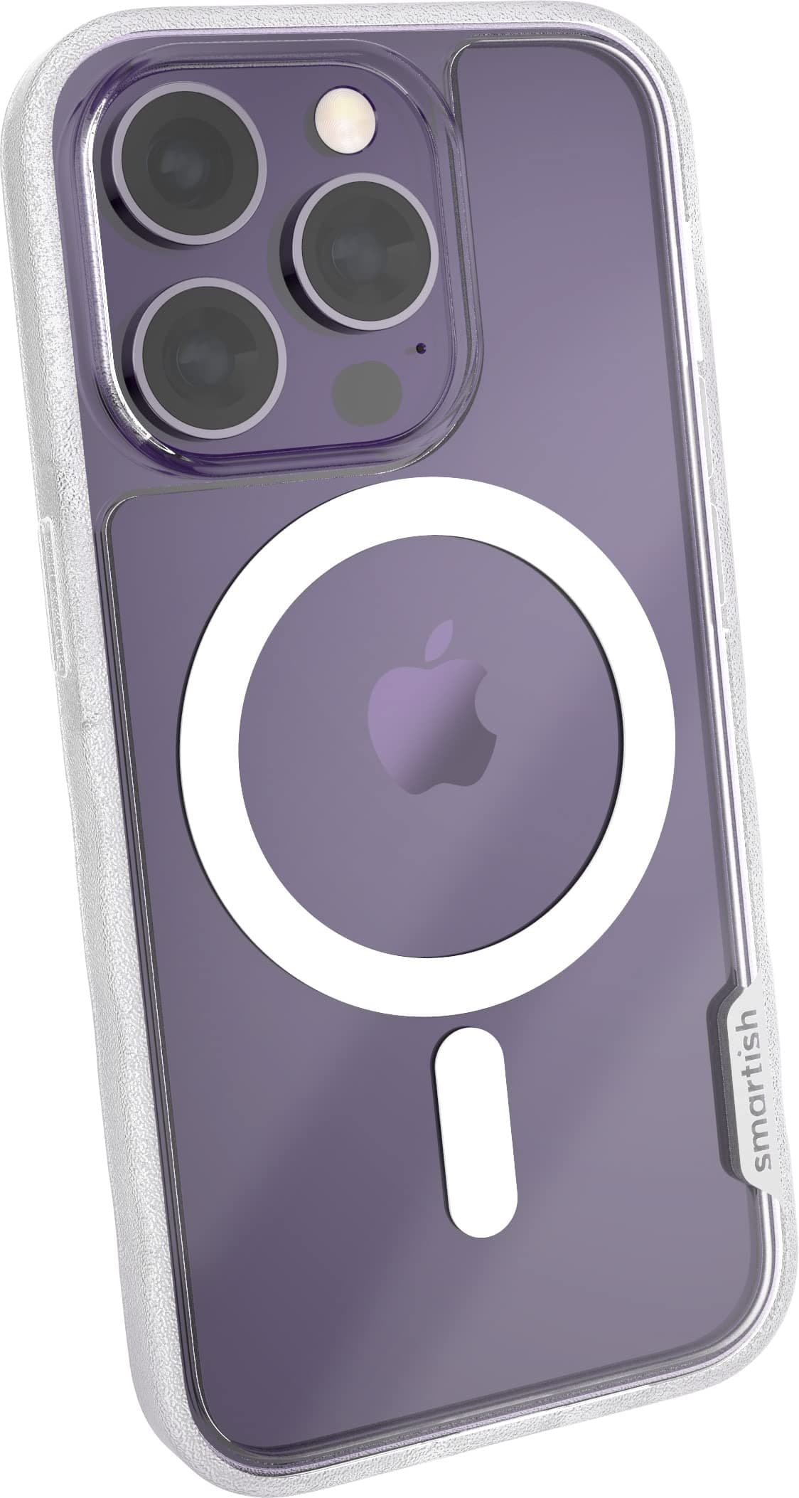 SmartishiPhone 14 Pro Slim Case - Gripmunk Compatible with MagSafe [Lightweight + Protective] Thin Grip Cover with Microfiber Lining - Nothin' to Hide