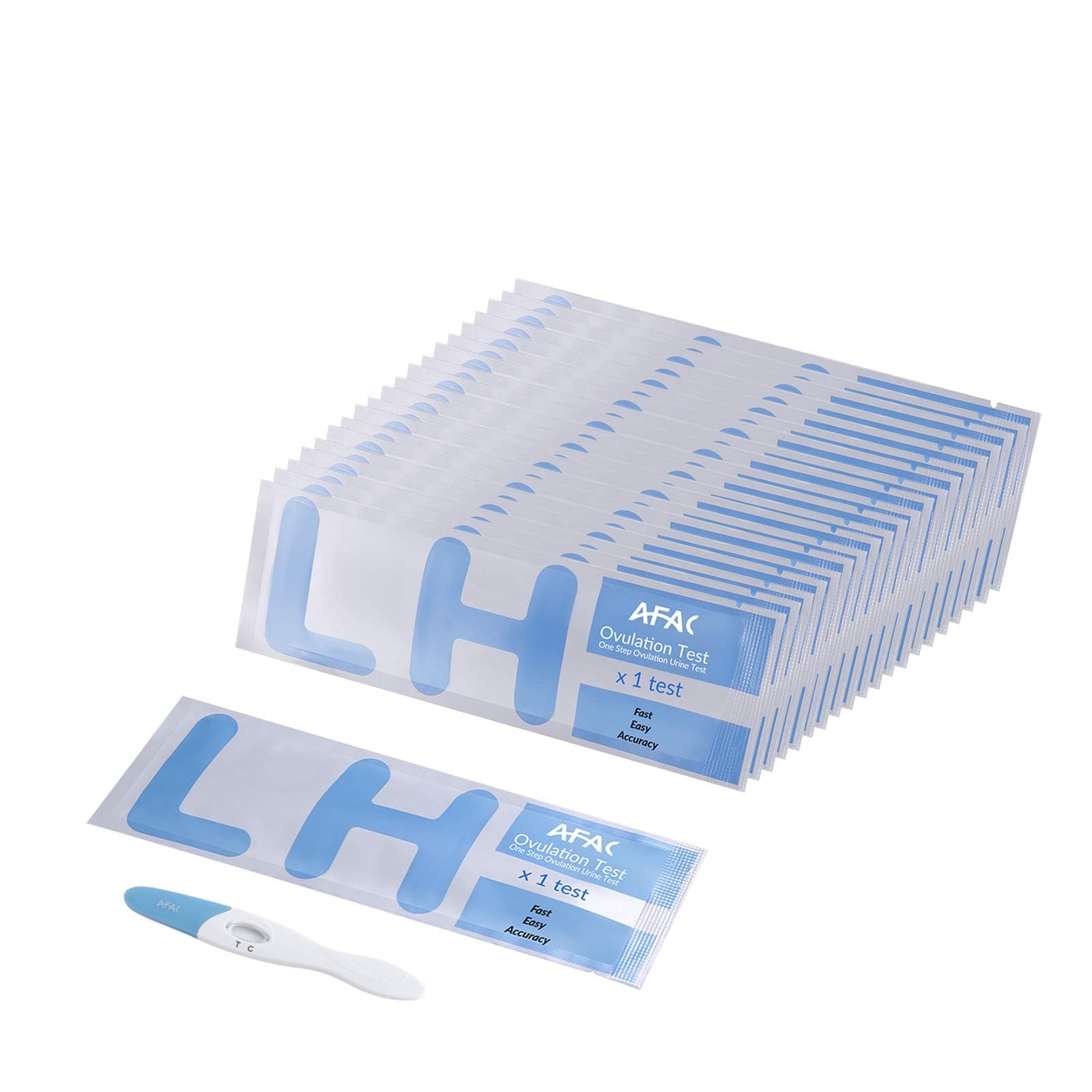 41PCS Ovulation Test Kit, AFAC 20 Ovulation Sticks with 20 Free Urine Cups + 1 Ovulation Calculator Calendar, Ovulation Predictor Kit, LH Ovulation Tests, Fertility Test