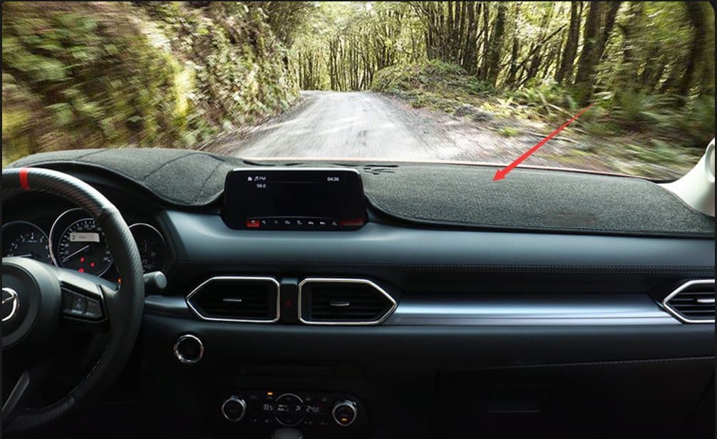 Salusy Black Dashboard Dash Protector Dash Mat Sun Cover Pad Compatible for Mazda CX-5 2017 2018 2019