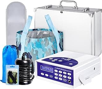 Ionic Detox Foot Bath Machine, Negative Hydrogen Foot Detox Machine Ionic Detox Foot SPA System with Collapsible Basin, Far Infrared Belt