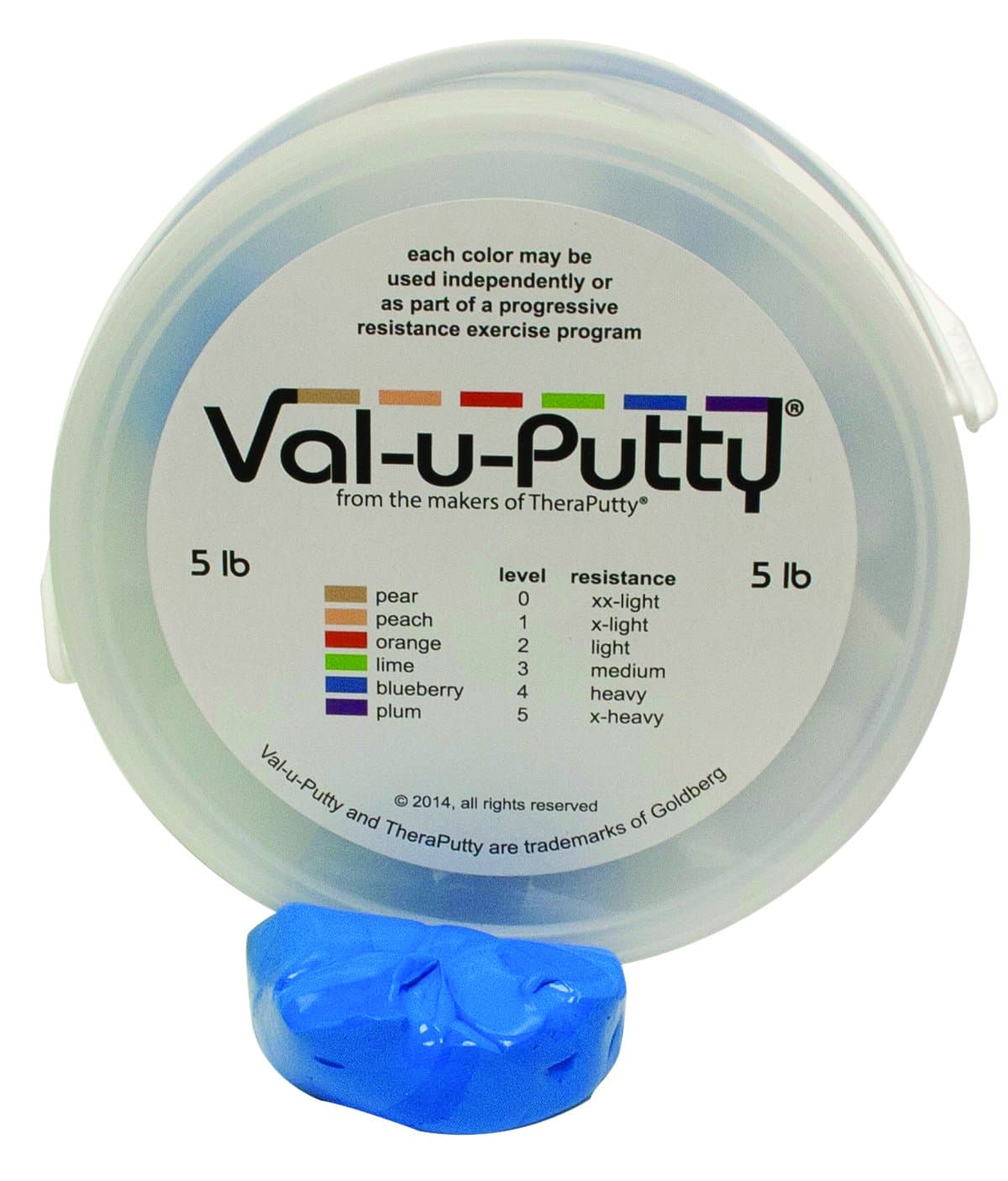 Val-u-Putty 10-3954 Exercise Putty, Heavy, Blueberry (Pack of 40)