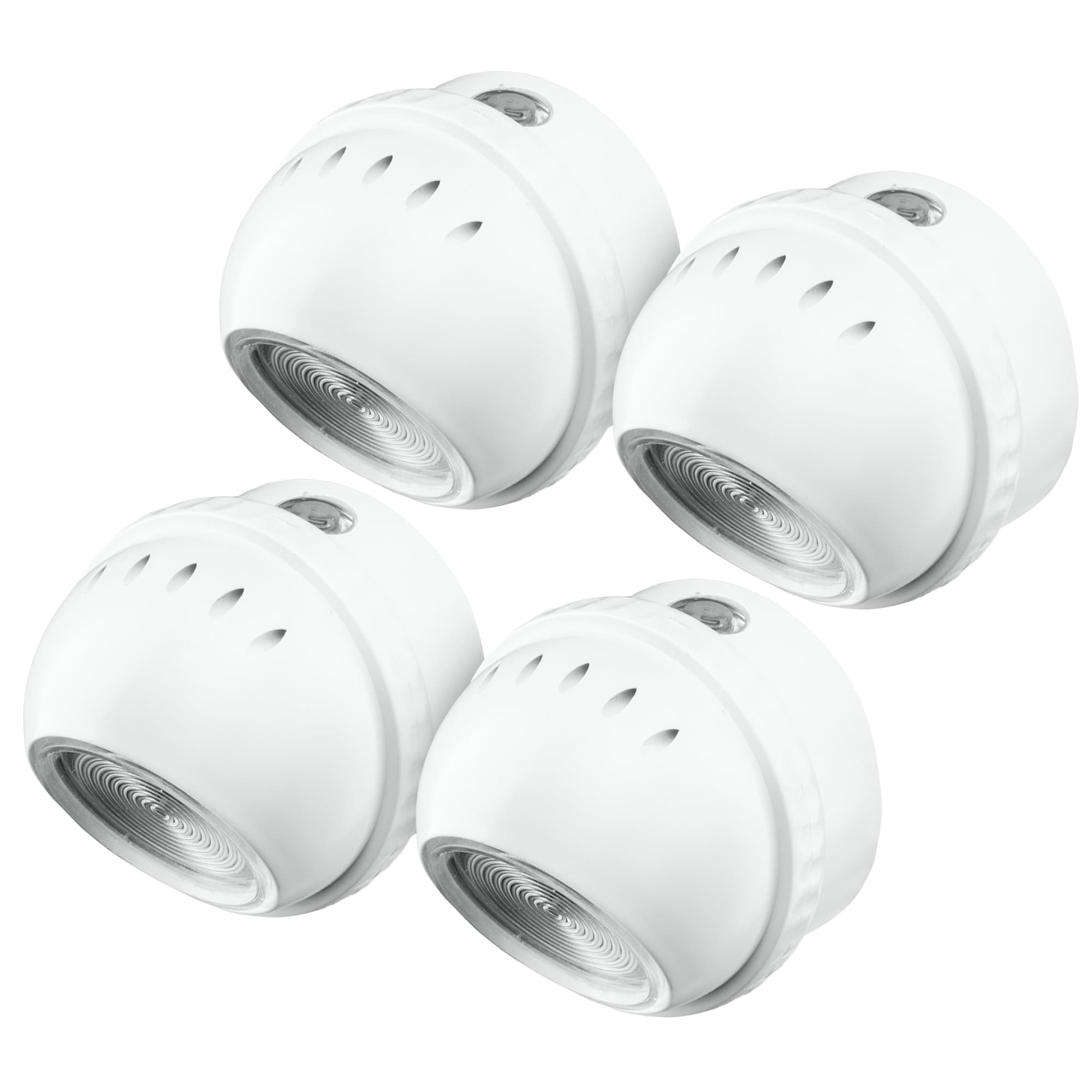 UNL-4 Automatic Dusk-to-Dawn White LED Night Light with Precision Sensor, 4 Piece
