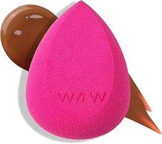 Makeup Sponge - Low Product Absorption for Streak-Free Application, Effortless Blending Beauty for a Smooth Professional Looking Finish, Cruelty-Free & Vegan-Pink