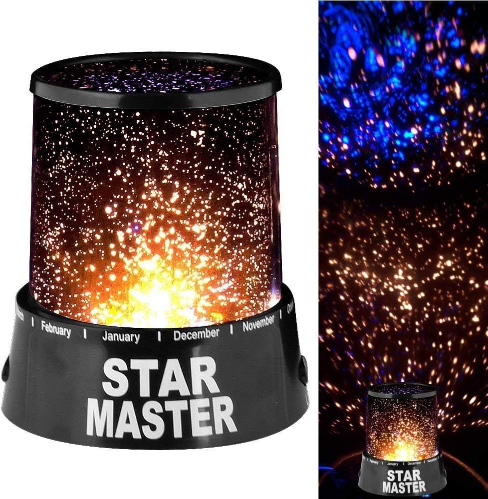 CLOMANA® Star Master Projector with USB Wire Night Lamp (Random Colour)