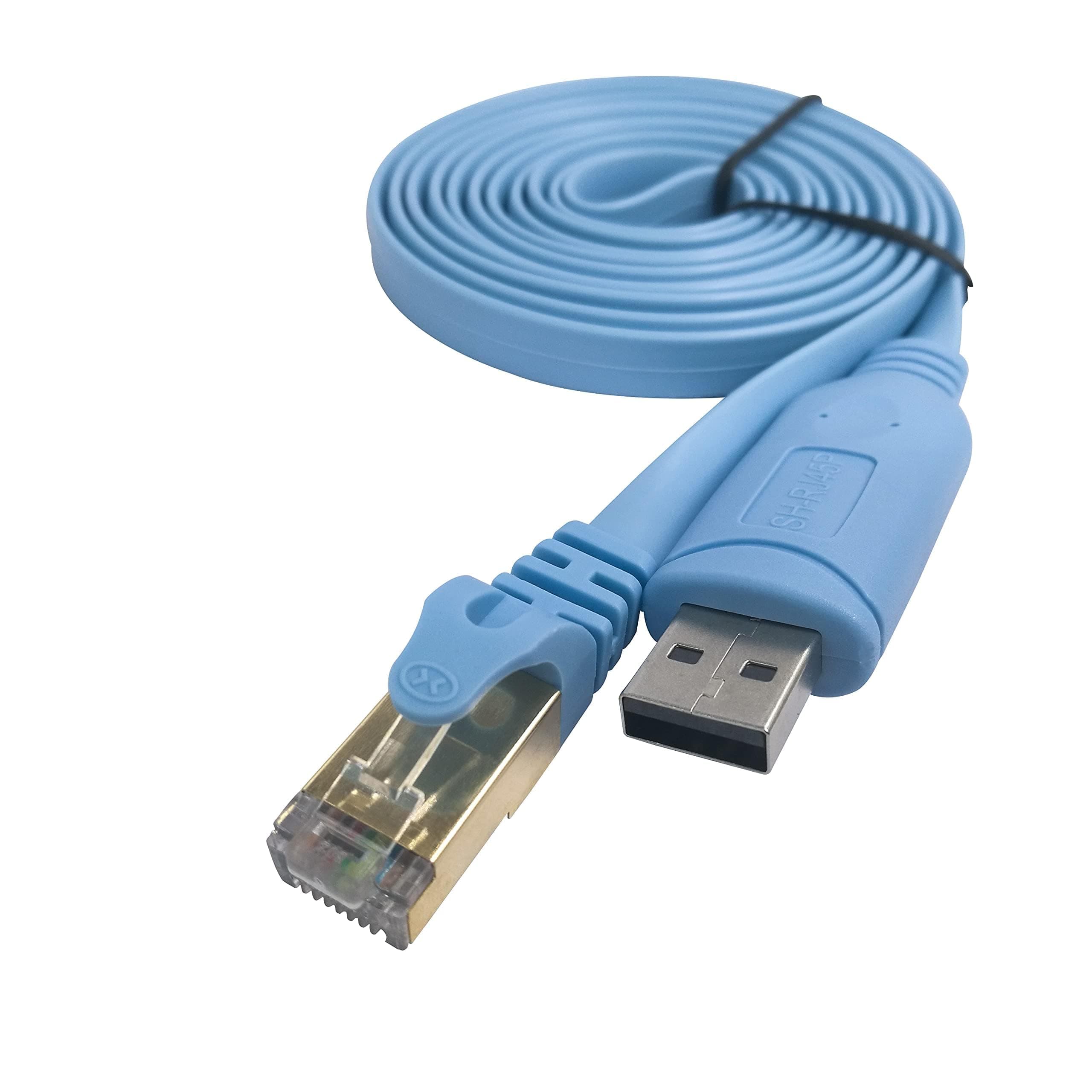 DSD TECH SH-RJ45P USB to Console Cable with PL2303GT chip for Routers Switches 1.8M/5.9FT