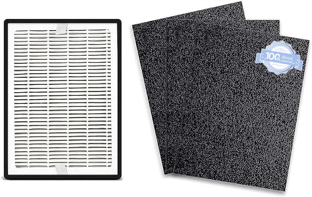 LEVOIT Lv-H126 Air Purifier Replacement Filter True Hepa and Activated Carbon Set Lv-H126-Rf 2 Extra Pre-Filters Small