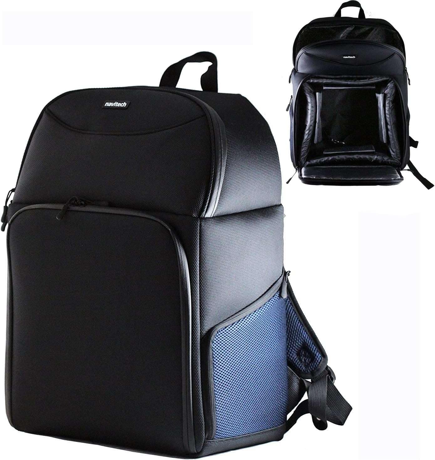 NavitechRugged Black Protective Travel Backpack - Compatible With AILRINNI 4K Mini Projector